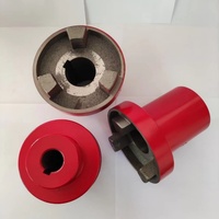 High Quality 45# Steel Jaw Flexible Coupling Custom OEM Russian Aluminum Plum Spider Shaft Coupling Replacement for Rotex Custom