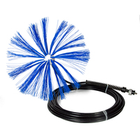 Machine de nettoyage de conduits de ventilation de climatiseur AC, brosse rotative, sécheuse