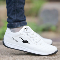 Chaussures de sport pour hommes, confortables et abordables, pour la marche, le tennis, l'athlétisme et la course, en PU blanc, collection Printemps