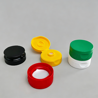 Bouteille vide personnalisée en PP ambré pour chocolat à remplissage à chaud avec bouchons à vis et à clapet, pour salades, confitures, sauces et condiments