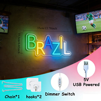 Enseigne néon LED de football Neonawall, qualité commerciale, personnalisable, pour bar sportif, décoration de salle de sport, stade