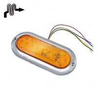Strobe haute luminosité 6 pouces 21 LED ovale lumière LED montage en Surface, 12-24V STOP TAIL TURN camion remorque feux arrière Led