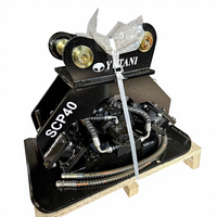 Compacteur à plaque vibrante hydraulique robuste pour excavatrice, avec roulement de moteur, pour compactage de sol et de fossés, certifié CE ISO9001, haute performance
