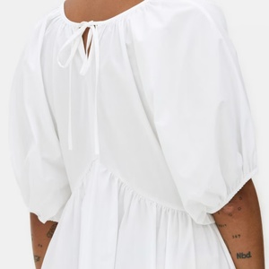 Vestidos de Verano Cómodos y Elegantes al por Mayor, Vestidos Casuales de Playa con Cuello en V de Algodón y Lino, Vestidos Holgados y Modestos para Damas - Product Image 3