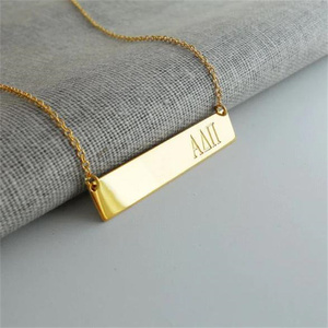 Collana con ciondolo personalizzato con lettera dell'alfabeto greco antico, <span class=keywords><strong>gioielli</strong></span> con incisione, per confraternite femminili - Product Image 4