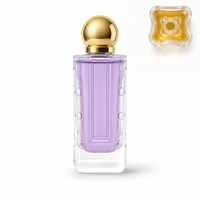 Botol Parfum Mewah Persegi Dinding Tebal 80ml Premium Grosir Kustom dengan Tutup OEM Logo Kustom Botol Kaca Semprot Wewangian