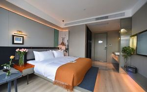 Ganzhou XINSHIYI Professional Custom <span class=keywords><strong>Ranz</strong></span> Internat ionales Hotel Schlafzimmer Voll möbel Serie Massivholz Material Gebraucht - Product Image 3