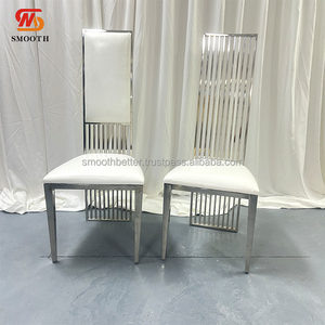 Sedia per Banchetti <span class=keywords><strong>e</strong></span> Eventi in Acciaio Inossidabile <span class=keywords><strong>Argento</strong></span> <span class=keywords><strong>e</strong></span> <span class=keywords><strong>Oro</strong></span> dal Design Moderno SMOOTH - Product Image 1