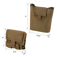 KRYDEX pochette de décharge tactique Camo MOLLE tactique pliable Roll-Up Molle utilitaire Magazine Mag pochettes de récupération sac