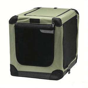 Transportadora de Mascotas Plegable para Viajes al Aire Libre, Resistente, de Oxford, con Puerta de Cremallera de 3 Lados, Impermeable y Transpirable, para Campamentos - Product Image 6