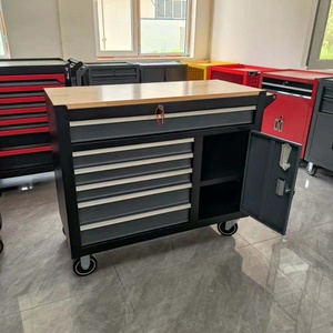Armoire à outils en acier personnalisable OEM à 6 tiroirs <span class=keywords><strong>pour</strong></span> réparation automobile, <span class=keywords><strong>chariot</strong></span> <span class=keywords><strong>de</strong></span> rangement d'atelier avec <span class=keywords><strong>porte</strong></span> - Product Image 4