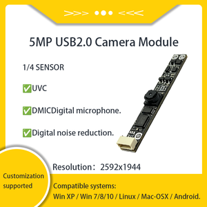 ความเร็วสูง USB2.0 5MP 2K โมดูลกล้อง OV5648 1/4 นิ้ว CMOS DMIC FF MF สำหรับอุปกรณ์ฝังตัวการจดจำใบหน้าการควบคุมการเข้าถึง - Product Image 1