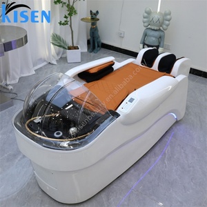 KISEN Comfortable Electric Massage Lay Down Chair Washing Salon Shampoo <b>Bed</b> Water Therapy Massage Head Spa Shampoo <b>Bed</b> - Product Image 6