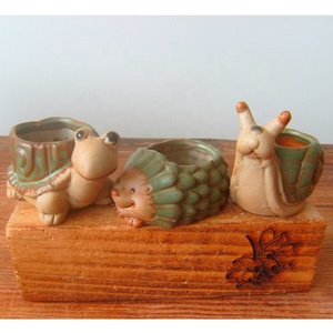 Vaso di fiori in porcellana eco-friendly ragazza carina disegno colorato coreano vaso di fiori succulento giardino Cactus vaso di fiori in ceramica - Product Image 3