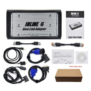 Adaptador <span class=keywords><strong>de</strong></span> Enlace <span class=keywords><strong>de</strong></span> Datos INLINE 6 V8.7 V7.62 <span class=keywords><strong>de</strong></span> Alta Calidad, Instrumento <span class=keywords><strong>de</strong></span> Diagnóstico, Escáner OBDII, Herramientas <span class=keywords><strong>de</strong></span> Diagnóstico <span class=keywords><strong>de</strong></span> Fallas para Camiones Pesados - Product Image 1