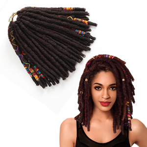 Bím Tóc Xoắn Afro Faux Locs Tóc Bện Đan Phong Cách Mới Sợi Tổng Hợp Tóc Xoắn Bện Giá Thấp Nhất Afro Curl HairJumbo Dread Tóc