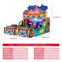 SHOOTING CARNIVAL Simulateur de tir au pistolet en métal, machine d'arcade à monnayeur, multijoueur, défi de niveau immersif, grand modèle, anglais