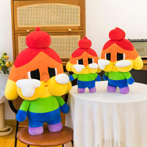 Peluche en forme de poupée arc-en-ciel pleureuse - Jouet en peluche mignon, adapté aux garçons et aux filles comme cadeau de fête - Product Image 3