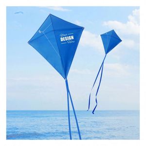 Cerf-volant personnalisé avec logo diamant - Cerfs-volants promotionnels de marque pour événements extérieurs et cadeaux - Product Image 1