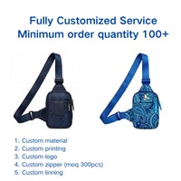 Produsen Tas Selempang Dada Custom OEM ODM, Layanan Desain Tas Selempang, Cetak Sampel Cepat, Lapisan Dalam untuk Grosir Besar