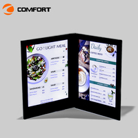Simple Double Triple Page KTV Night Club Restaurant Rechargeable Lumineux A4 A5 Led Menu Holder