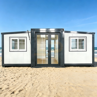 Villa préfabriquée de luxe modulaire mobile en acier de 20 pieds pour l'Australie, maison conteneur de 40 pieds