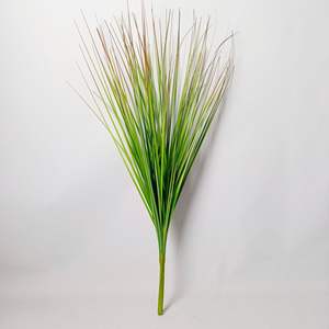 K7 semak rumput gandum plastik Semak hijau palsu tanaman luar ruangan palsu untuk rumah kantor rumput bawang buatan hijau - Product Image 3