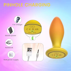Adult Wireless <b>Remote</b> Control Butt Plug Anal Sex Toy with 10-Frequency <b>Vibration</b> IPx6 Waterproof Eco-Friendly Silent Design - Product Image 4