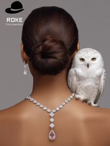 Collier en or 9 carats avec pendentif en forme de poire - Diamants cultivés en laboratoire certifiés IGI DEF |   <span class=keywords><strong>Prix</strong></span> d'usine - Product Image 6