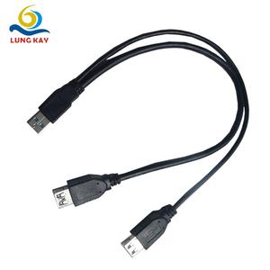 สายต่อขยาย Lung Kay Usb 3.0 แบบ Am To Af พร้อมสายดาต้า Usb 2.0 Af สายทองแดงสีดำ - Product Image 1