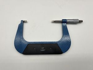 Hoogprecisie industriële buitenmicrometer met aangepast logo, 4-5 inch mes, voor het meten van smalle groeven - Product Image 5
