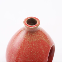 Bouteilles en céramique uniques bleues et rouges avec poignée, 500 ml, pour huile d'olive