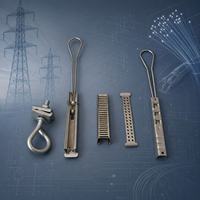 Pince de fixation pour câble aérien FTTH en acier inoxydable ODWAC, tendeur pour câble à fibre optique plat, pour solutions FTTx