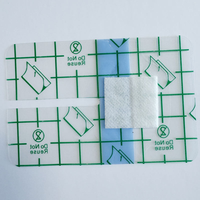 Pansement stérile pour canule IV médicale OEM, pansement transparent imperméable auto-adhésif en film PU pour canule IV