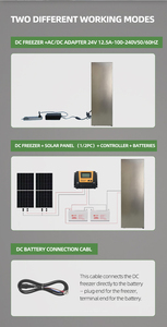 Congélateur solaire hors réseau haute capacité 24VDC BD298L 255L, 70-90 kg de glace pour les zones éloignées, les maisons minuscules, les chalets et les caravanes - Product Image 5
