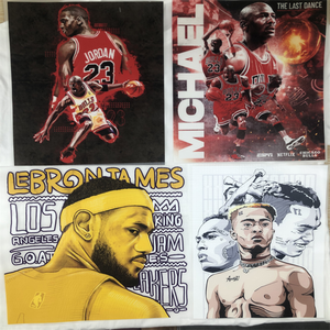 Impermeabile lavabile durevole ferro da stiro stampa trasferimento giocatore di basket adesivi PET per t-shirt borse stampa pellicola DTF - Product Image 2