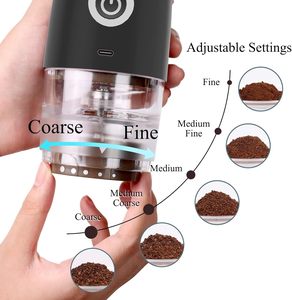 Molinillo de Café Eléctrico Portátil con Muelas de Cerámica y 5 Ajustes de Molienda, para Hogar, Oficina, Viajes, Auto y Camping - Product Image 3