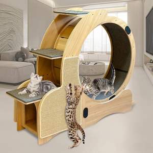 Roda penggaruk Sisal 5-in-1 untuk kucing, Olahraga Lari, roda Fitness untuk kucing dalam ruangan - Product Image 6