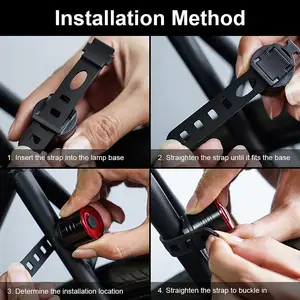 Bike Smart Seatpost Rear Tail Lights Mountain Bike Seatpost Backpack Rechargeable Night Riding Warning Bicycle Brake Light