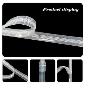 <span class=keywords><strong>Cerniera</strong></span> in Velcro di Alta Qualità Facile da Aprire 16MM Trasparente in PE Plastica Termosaldabile a Bassa Temperatura Ecologica per Borse - Product Image 4