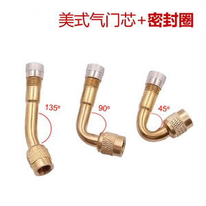 Boquilla para inflar neumáticos con curva de 45 grados, 10 mm, 36 mm de longitud, extensión de válvula de inflado rápido para productos de aire - Product Image 4