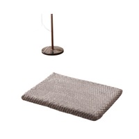 Tapis-lit rectangulaire épais en velours pelucheux doux et chaud pour animaux de compagnie, doublure polaire, amovible, vente en gros, stock Chine