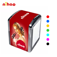 Distributeur de serviettes en fer blanc NIHAO, promotionnel, personnalisé Coca-Cola, cadeau, support de serviettes en métal pour table de bar, pour promotion en bar