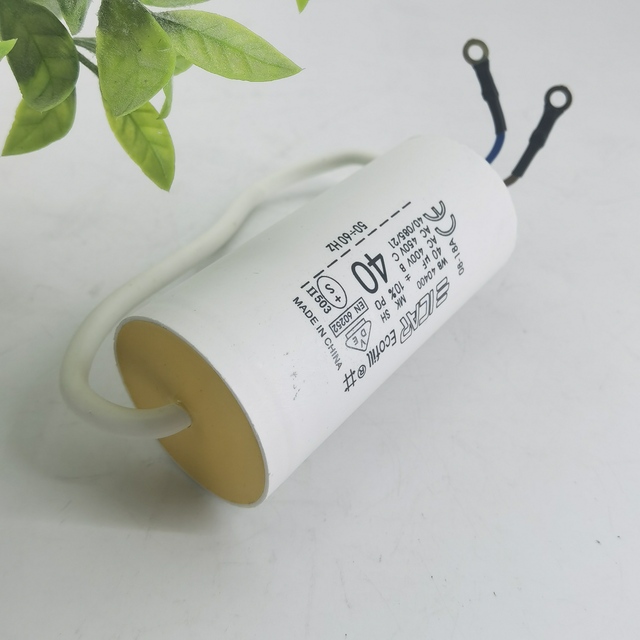 BESUN 40uf 20uf 25uf 450VCBB60 Motor Run Capacitor Tube Screw Aluminum Electrolytic Capacitors for Ceiling Fans Air Conditioners