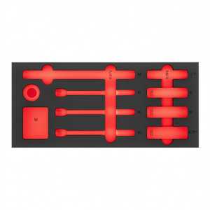 Ensemble d'éponges à maquillage 519 M 278V, outils cosmétiques professionnels pour l'application et le mélange du maquillage du visage - Product Image 2