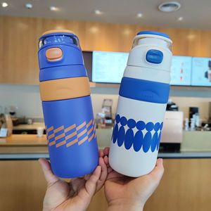 Stainless Steel Insulated Water Bottle 500ml For Outdoor Travel Sports Office Use With Lid Direct Drinking - Product Image 2
