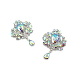 2025 nuevo diseño brillante cristal AB diamantes de imitación pedante broches para boda accesorios de vestido de novia - Product Image 1