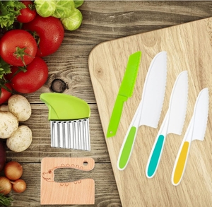 11Pcs An Toàn Trẻ Em Nhựa Nhà Bếp Knife Set Đa Chức Năng Đồ Nấu Nướng Công Cụ Nấu Ăn Thực Sự Kinh Nghiệm Đồ Chơi Quà Tặng Cho Trẻ Em - Product Image 2