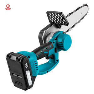 <span class=keywords><strong>Mini</strong></span> tronçonneuse électrique sans brosse portable sans fil de 10 pouces avec manche en acier inoxydable pour sécateur à bois - Product Image 1