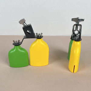 Wholesale High and Low Pitch <b>Plastic</b> Bangzi Orff Percussion Instrument <b>Drum</b> Set Accessory Cowbell hand clappers for Kids - Product Image 2